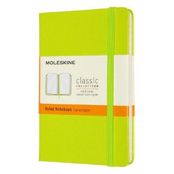 Блокнот Moleskine Classic Pocket A6 96 листов в линейку салатовый на сшивке (90x140 мм)